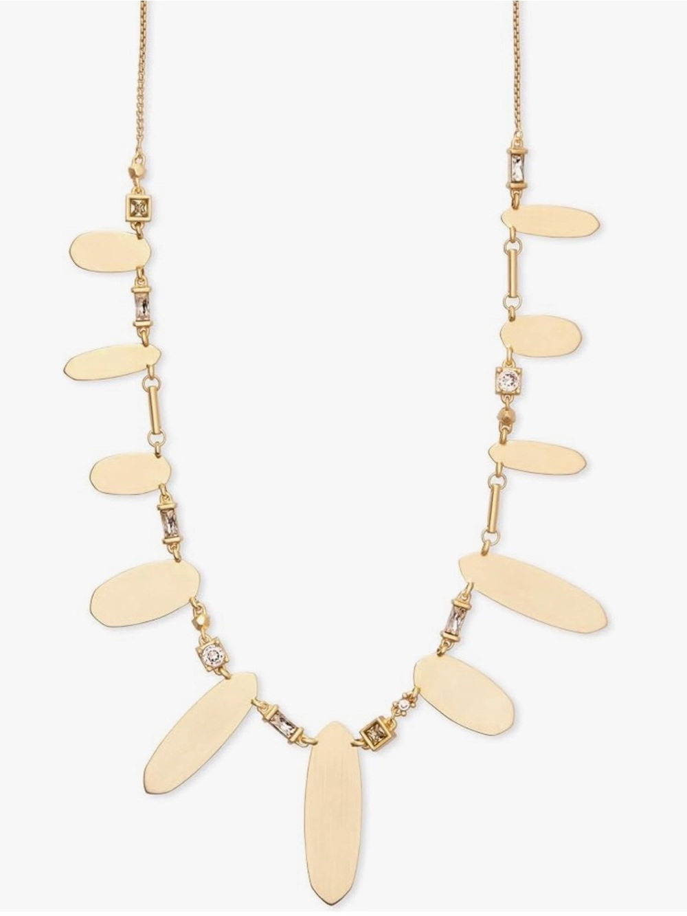 Kendra Scott Airella Adjustable Choker Necklace, featuring polished gold-tone - Picture 5 of 5